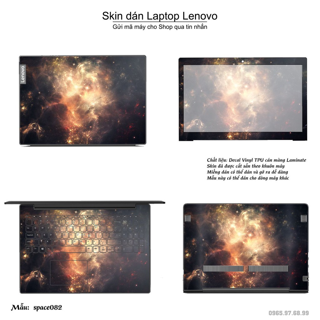 Skin dán Laptop Lenovo in hình không gian _nhiều mẫu 14 (inbox mã máy cho Shop)