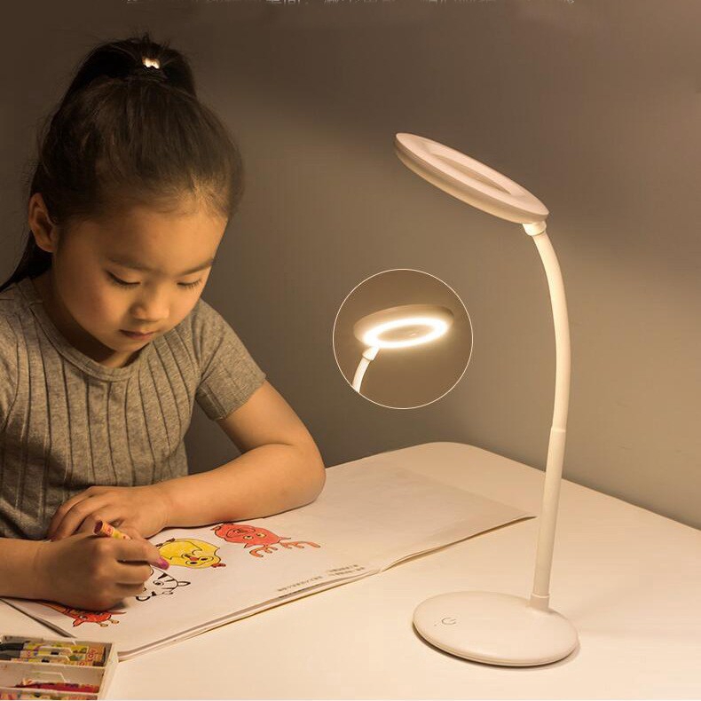 LED Đèn bàn với kính lúp USB sạc Dimmable bàn đèn đèn đọc sách