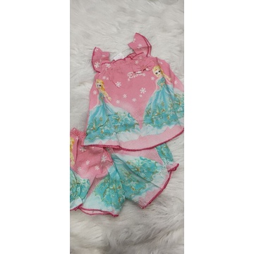 Bộ dây quần đùi vải lanh(tol)nhung cho bé gái