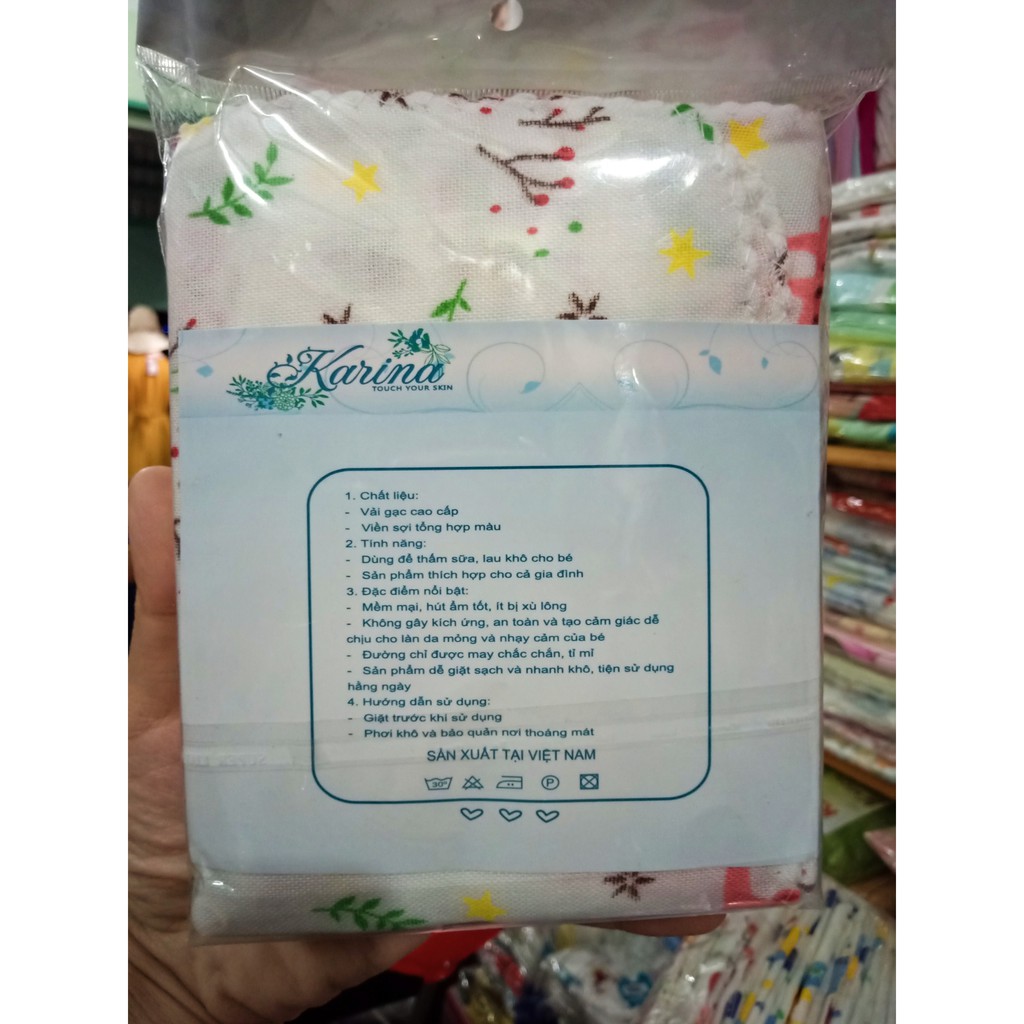 BỘ 10 CÁI KHĂN GẠC CAO CẤP KARINA