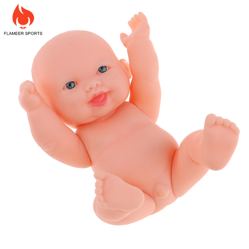 Flameer Sports Lifelike Newborn Boy Baby Doll Handmade Kids Birthday Gift Emulated Dolls