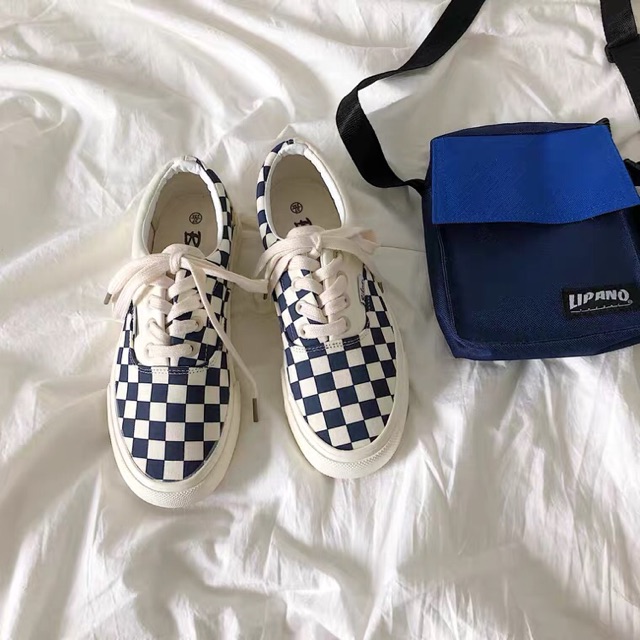 Hàng order ảnh thật cuối giày vans ulzzang kẻ caro