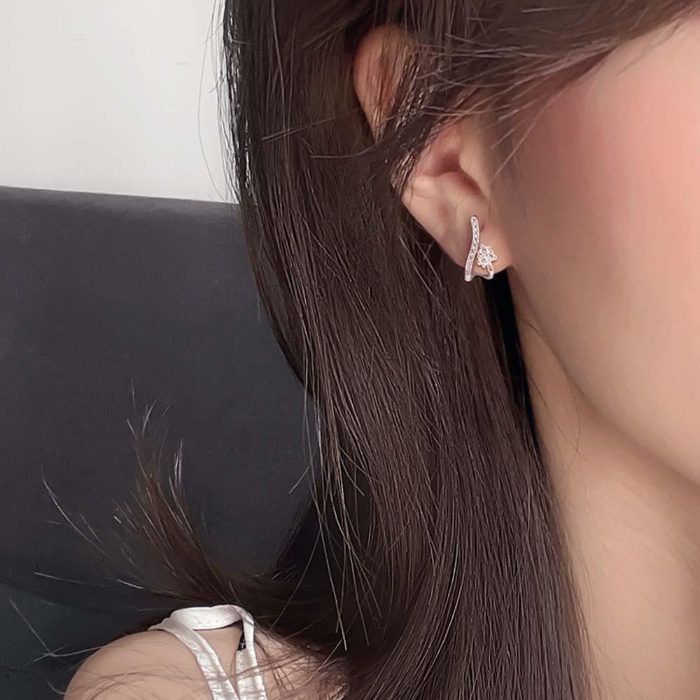 Bông Tai Dạng Cong Thiết Kế Hình Học Thời Trang Hàn Quốc