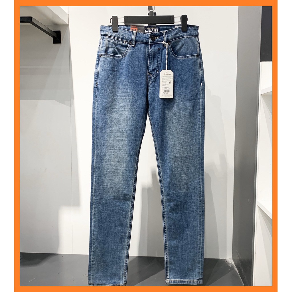 Xả 12.12 10.10 . (CHÍNH HÃNG) Quần Jean nam Ojeans ống ôm trẻ trung 30395 - XANH VỪA Cực Đẹp . . .