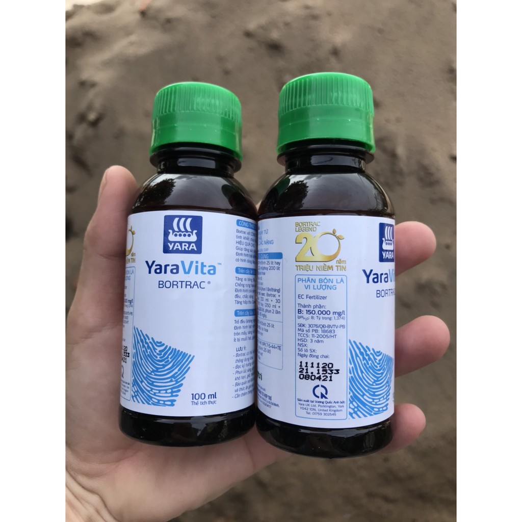 Phân Bón Lá Yaravita Bortrac chai 100ml - Ra hoa và đậu trái