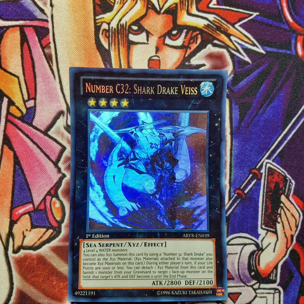 Thẻ bài Yugioh chính hãng | Number C32: Shark Drake Veiss | ABYR Ghost rare