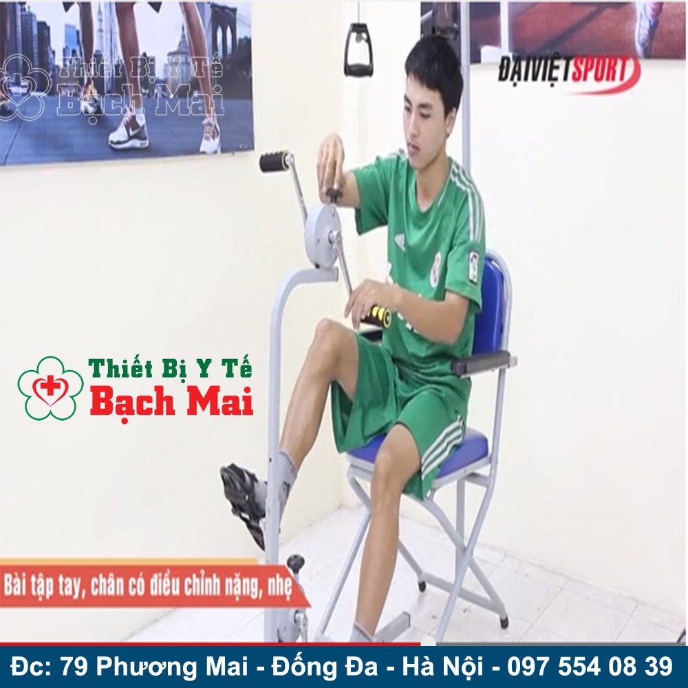 Dụng Cụ Phục Hồi Chức Năng Sau TAI BIẾN 3 TRONG 1 - Máy Tập Mạnh Tay Chân 4 Trong 1