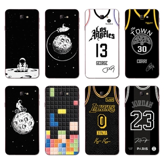 Ốp điện thoại silicon mềm TPU họa tiết áo bóng rổ và phi hành gia cho Samsung Galaxy J4 J6+ Plus Prime 2018/J5 J7 Prime