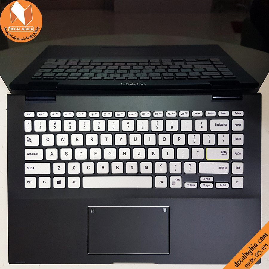 Decal nhôm dán laptop asus vivobook Flip 14 TM402, Asus vivobook Flip 14 TP410U