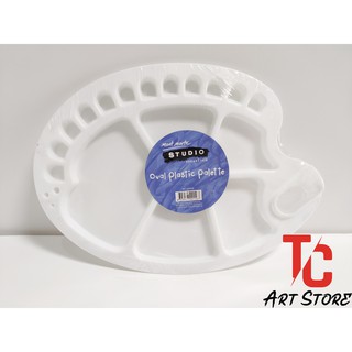 [ TC Art ] Khay Pha Màu Tròn Mont Marte 17 Cm