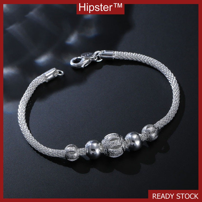 Bạc Cổ Điển May Mắn Vòng Tay Cutout Vật Trang Trí