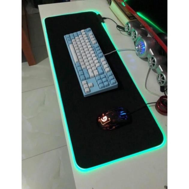 (CÓ SẴN) Bàn Di Chuột RGB, Lót Chuột Pad RGB Size Lớn 80x30cmx4mm