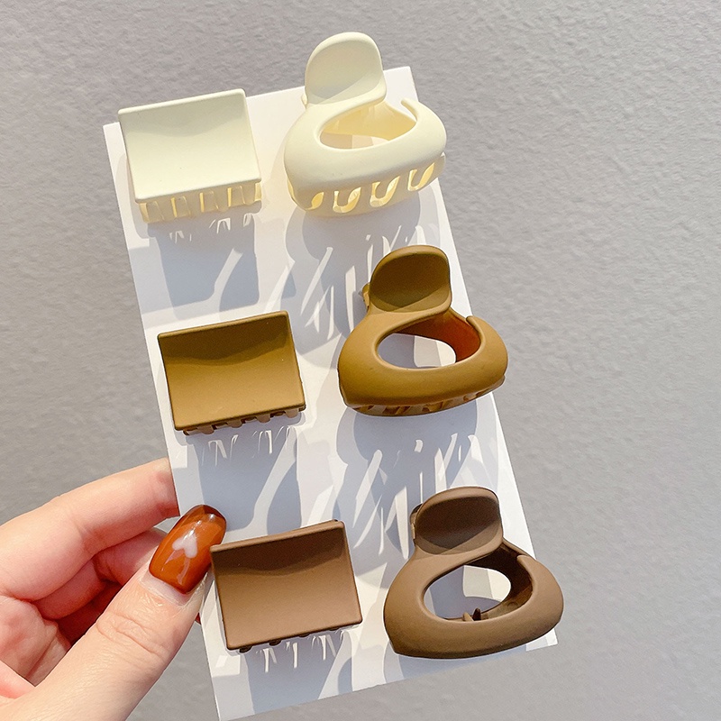 Kẹp Tóc Càng Cua Bằng Nhựa Acrylic Phong Cách Retro Hàn Quốc