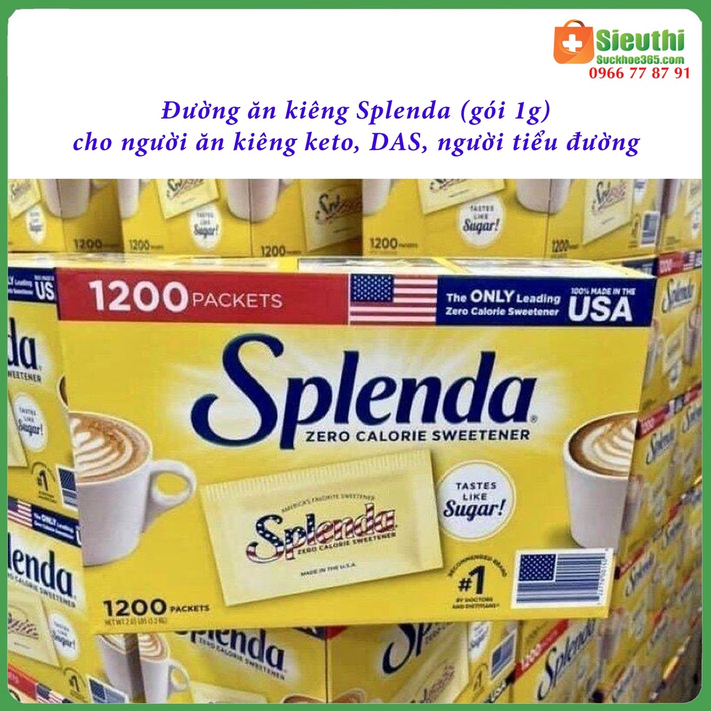 Đường Splenda dành cho người tiểu đường, ăn kiêng Siêu Thị Sức Khoẻ 365