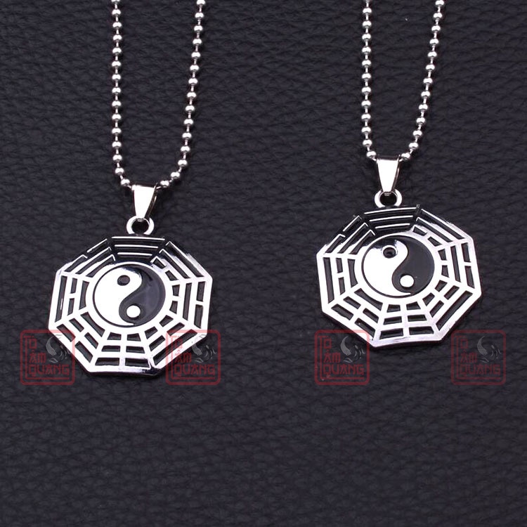 Dây chuyền bát quái titan cao cấp phong thủy nam nữ đẹp rẻ mang lại bình an - may mắn - TÔ TÂM QUANG