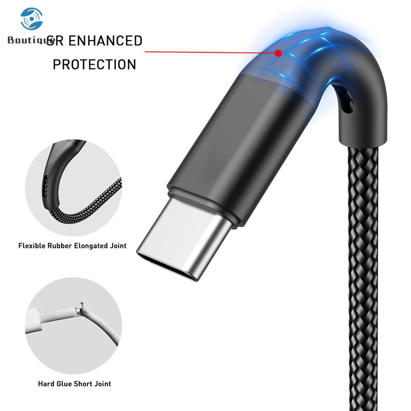 Cáp Sạc Nhanh Usb Type C Cho Điện Thoại / Máy Tính Bảng