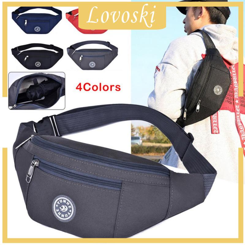 [LOVOSKI] Durable Waist Fanny Pack Belt Money Bag Pouch Travel Purse Hip Bum Bag Blue