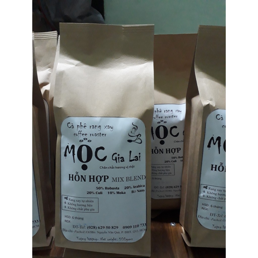 Cà phê Mộc Gia Lai Hỗn hợp 500g