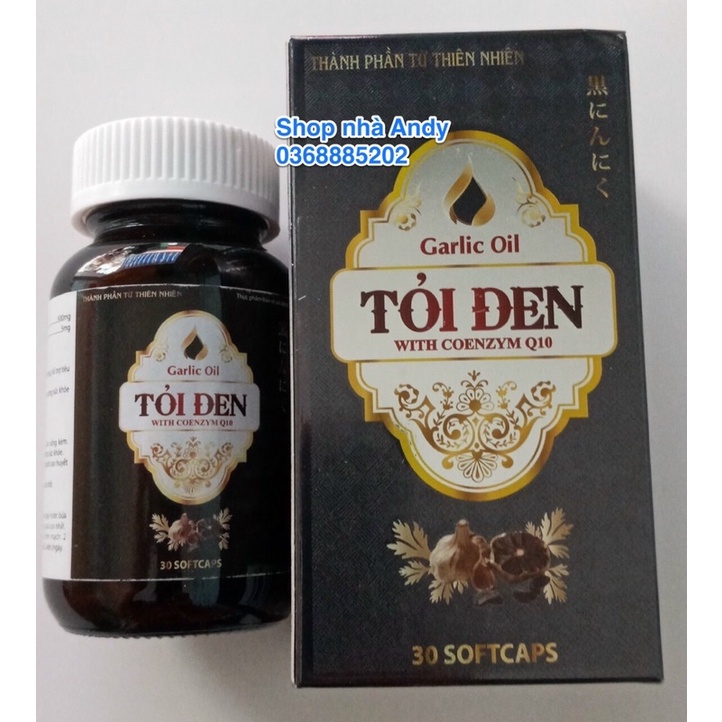 Tỏi đen With Coenzym Q10 giảm cholesterol và mỡ trong máu, hạn chế quá trình oxy hoá tăng cường sức đề kháng