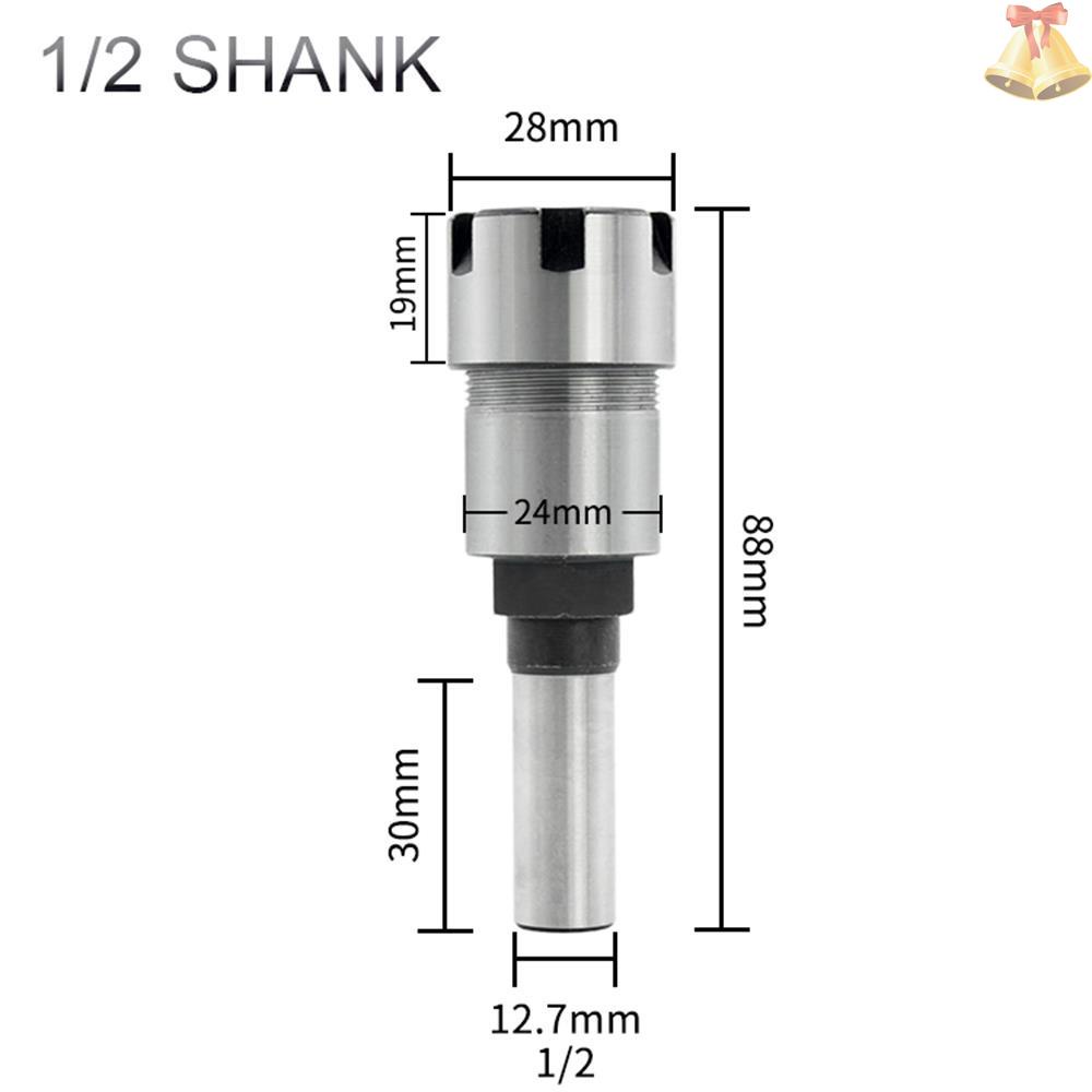 Đầu Nối Dài Mũi Khoan 1 / 2 Inch Kèm Giá Đỡ Er20-13 13mm Collet