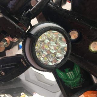 Đèn trợ sáng 9 bóng viền màu 12V