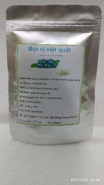 Bột vị pha trà sữa việt quất 250g