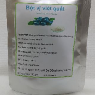 Bột vị pha trà sữa việt quất 250g