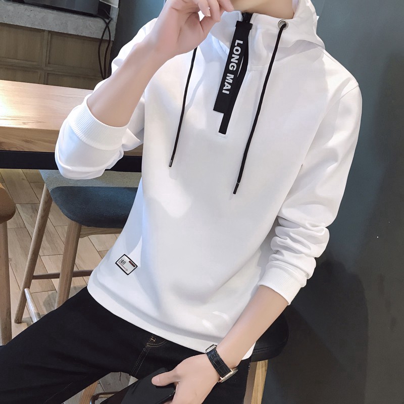 Áo hoodie nam đen in chữ phong cách hip hop | BigBuy360 - bigbuy360.vn