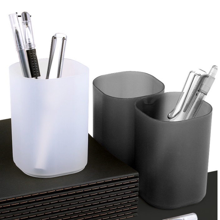 Ống đựng bút bằng nhựa trong suốt đa năng sử dụng đựng đồ dùng tiện lợi