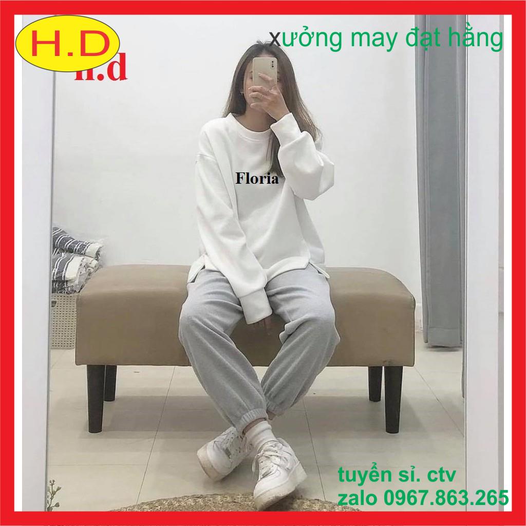 Bộ đồ nữ áo nỉ sweate Floria +_+ quần bom chun ống siêu hót