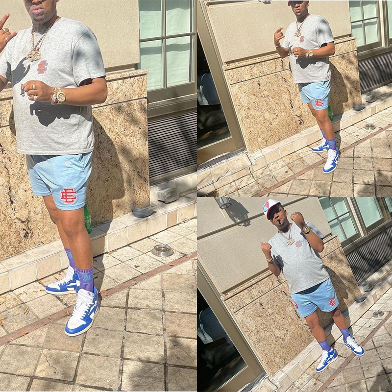 Quần Short Thể Thao Phối Lưới Thoáng Mát Cá Tính