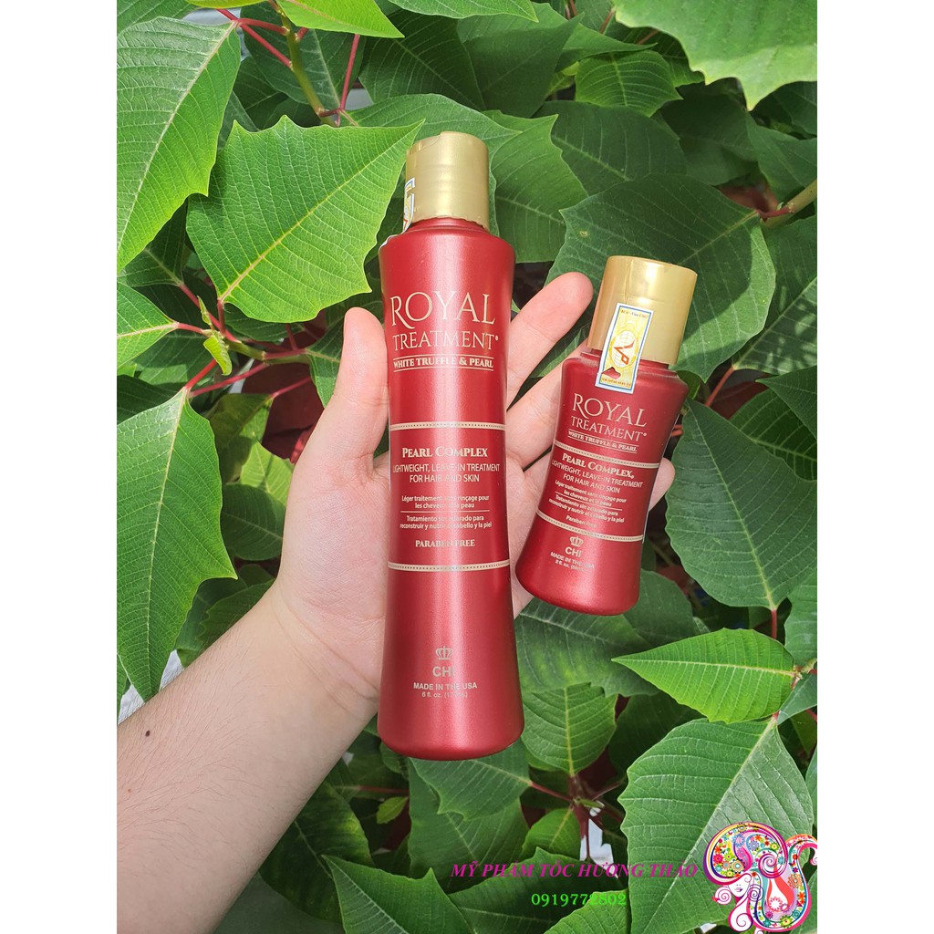 Tinh dầu dưỡng dành cho tóc khô rối CHI Royal Treatment Pearl Complex Mỹ 59ml/177ml