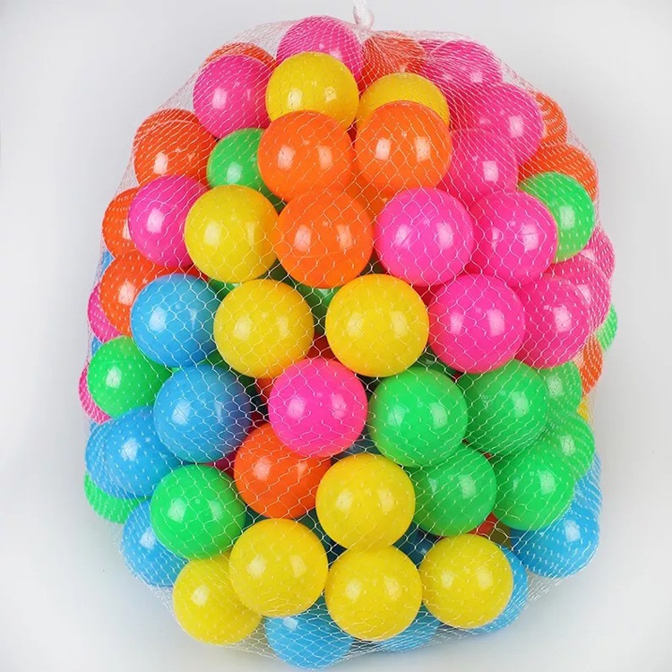 100 Quả Bóng Nhựa Đồ Chơi Cho Bé Loại Căng Dày Dặn Đa Sắc - Seven_mart