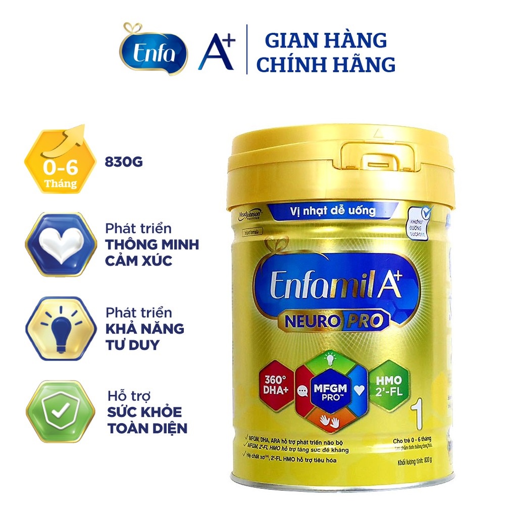 Sữa bột Enfamil A+ 1 400g - 830g [Date 2023]