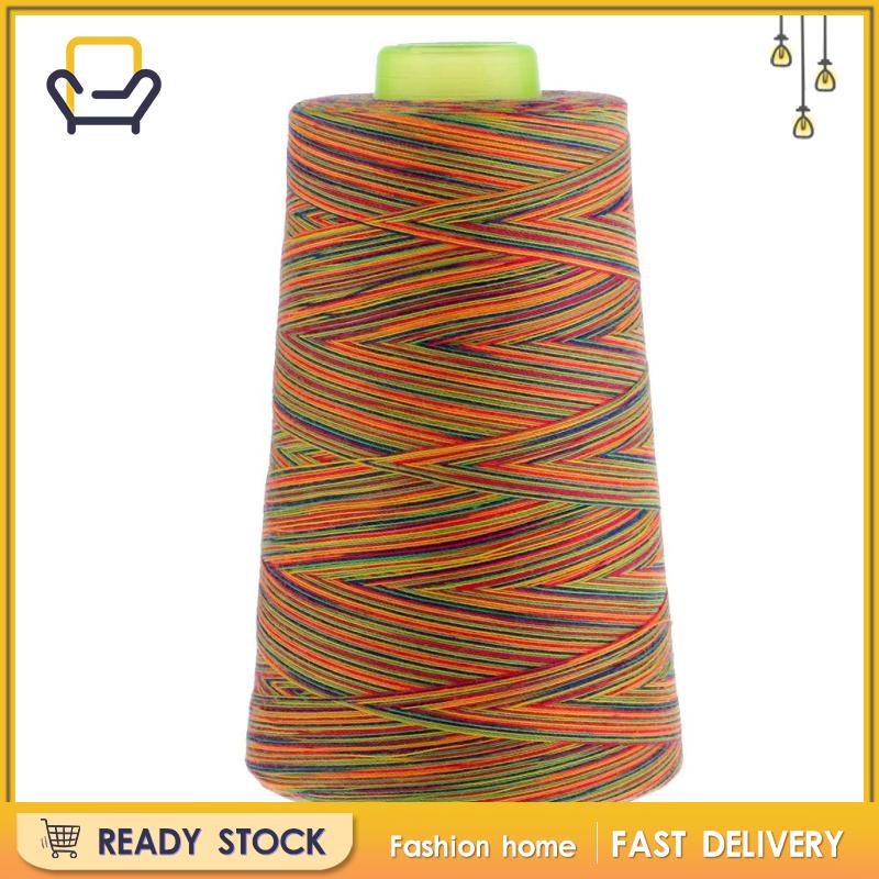 1 Cuộn Chỉ Polyester 40s / 2 Màu Cầu Vồng 40Mm Happi2ness