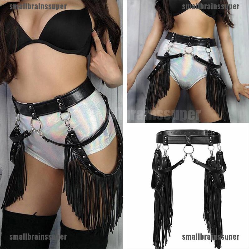 Thắt lưng da bu dễ điều chỉnh kích thước phối tua rua thời trang cho nữ