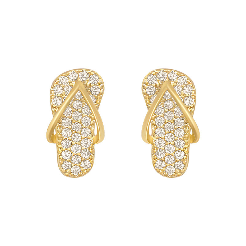 Đôi Khuyên Tai Hình Dép Xỏ Ngón S925 Xinh Xắn