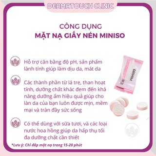 Mặt nạ nén giấy Miniso Nhật bản