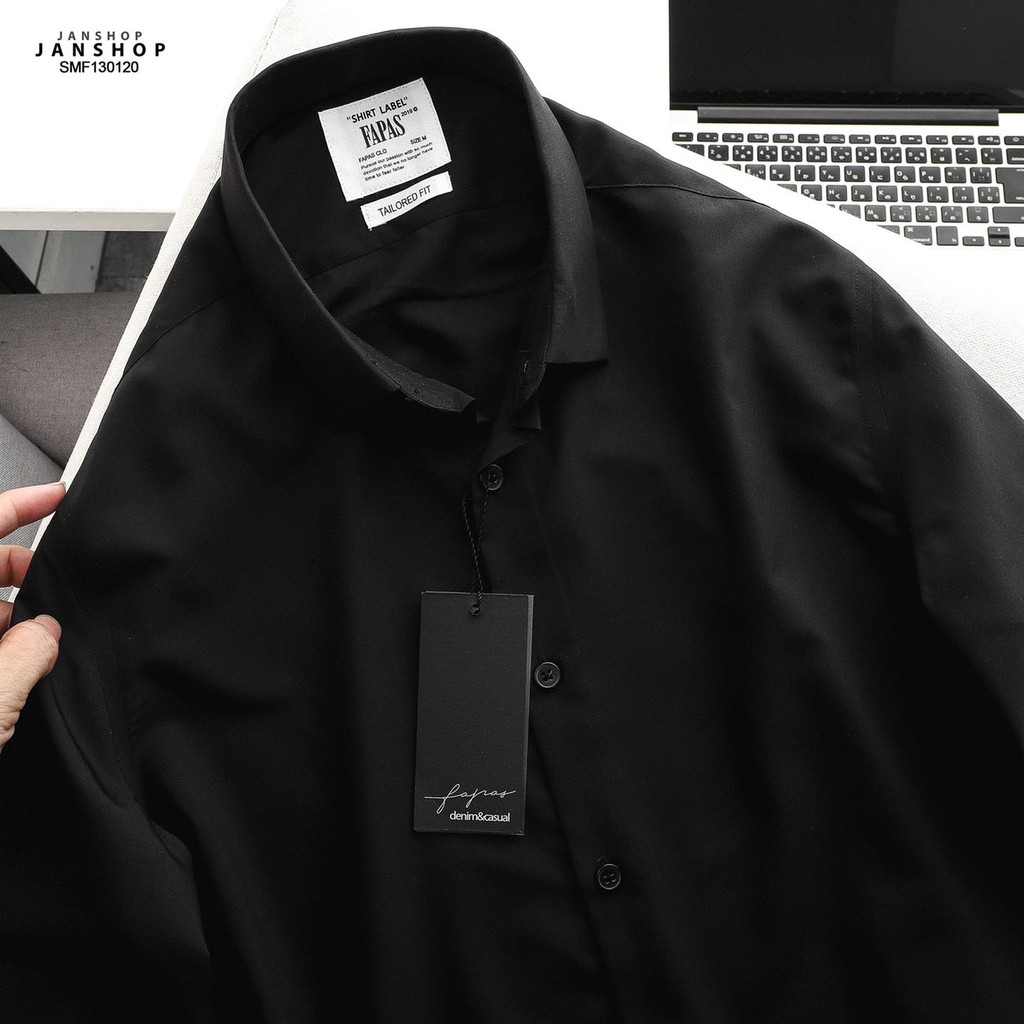 Áo sơ mi dài tay trơn FAPAS VH154 JANSHOP