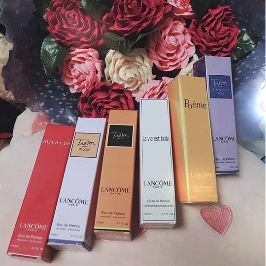 Combo 6 chai Nước hoa mini Lan_com nữ dạng xịt chai 20ml mẫu 4d Mùi Ngọt ngào- Nuochoamini20ml