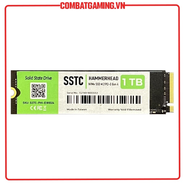 SSD SSTC Phi E18 NVMe PCIe Gen4 1TB (7200/6850 Mb/s)