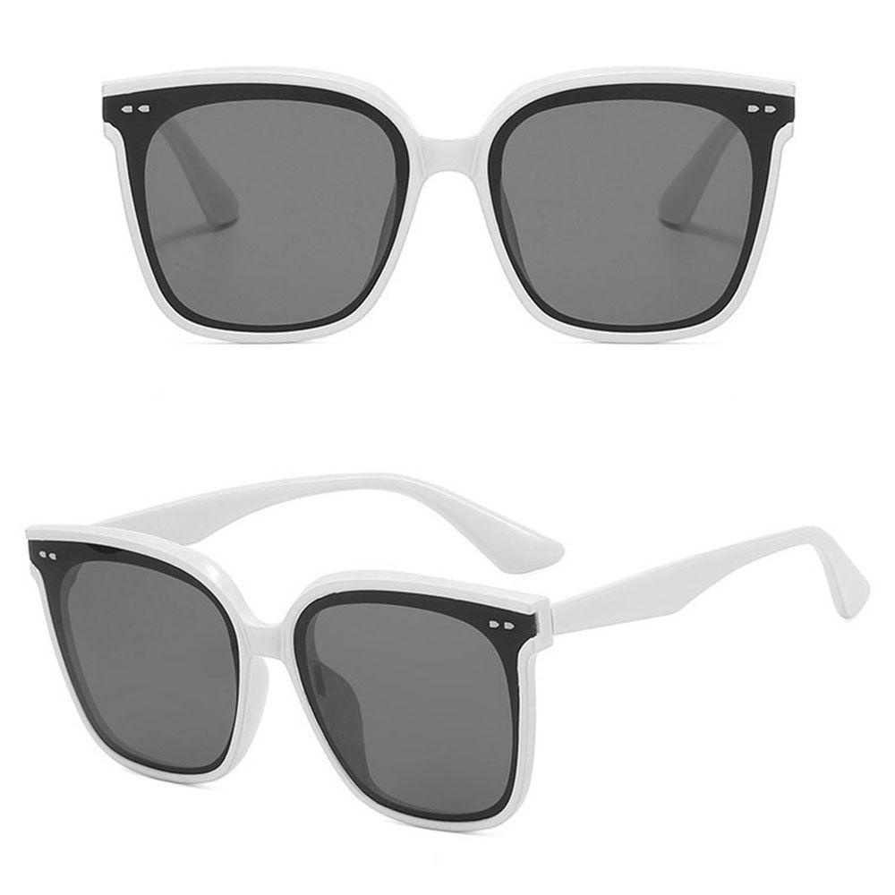 QQMALL Kính Mát Gọng Vuông Chống Lóa Phong Cách Hàn Quốc Cổ Điển Cho Nam Và Nữ