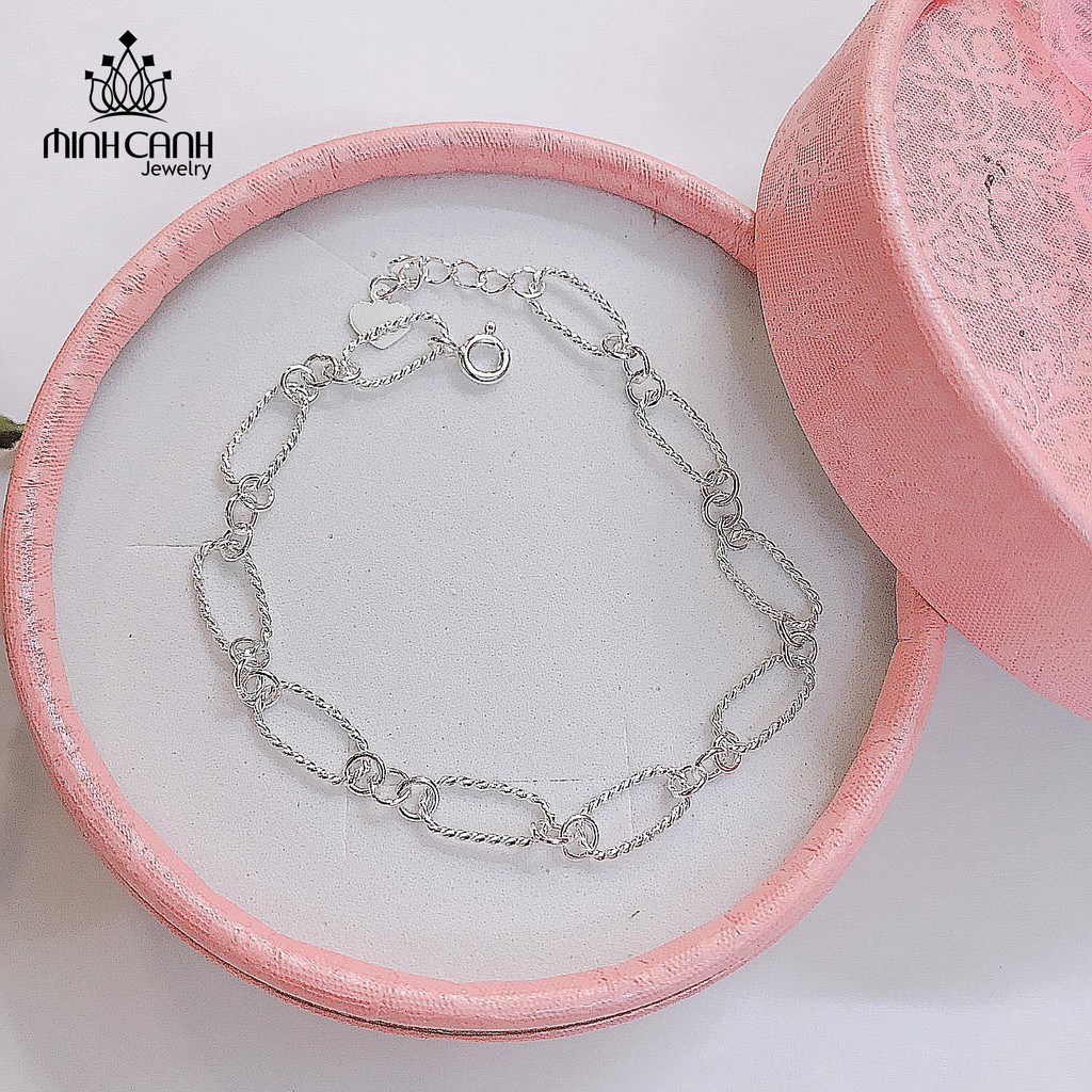 Lắc Tay Bạc Nữ Dạng Mắt Xích Bạc Ta Minh Canh Jewelry