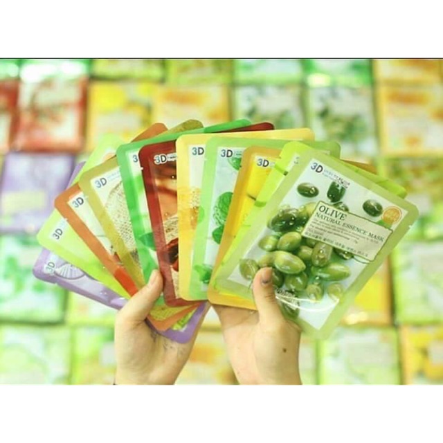 Combo 10 miếng Mặt Nạ 3D Foodaholic Hàn Quốc