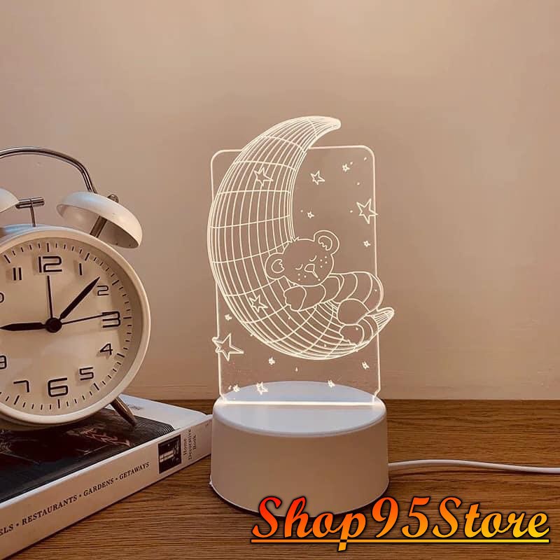 Đèn Ngủ 3d, Đèn Trang Trí, Quà Tặng Sinh Nhật Ý Nghĩa