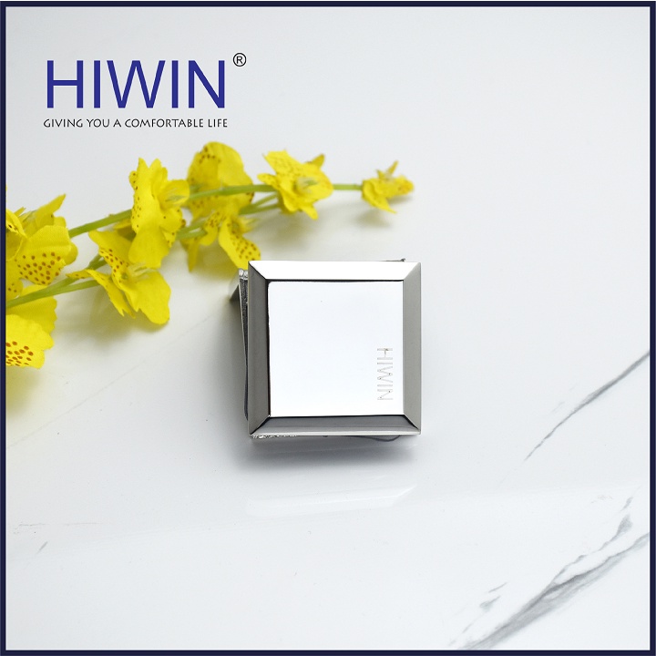 Kẹp định vị cabin tắm 90 độ kính tường cạnh vát chất liệu inox 304 mặt gương HIWIN FC-2082