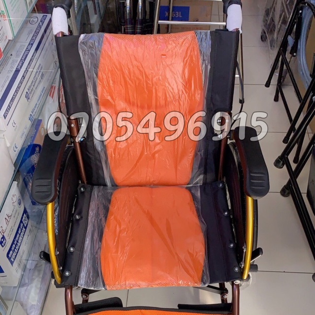 Xe Lăn Nhôm Du Lịch X-63L ( Nâu- Cam 2020 )