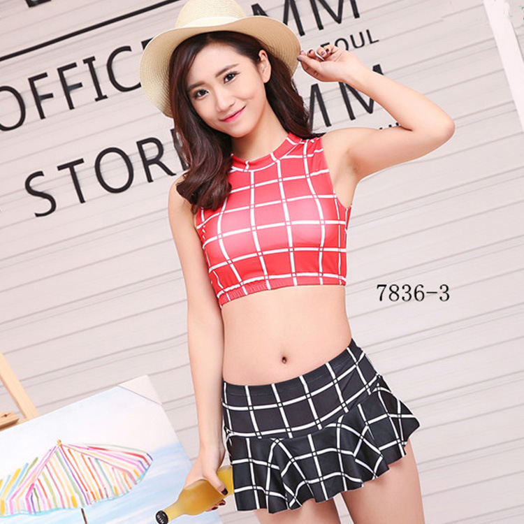 Bộ Bikini Hai Mảnh Họa Tiết Caro Thời Trang Cho Nữ 7836 | BigBuy360 - bigbuy360.vn