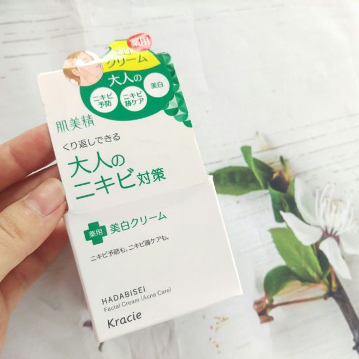 Kem Dưỡng Ngăn Ngừa Mụn Và Dưỡng Trắng Kracie Hadabisei Acne - Jenieeshop