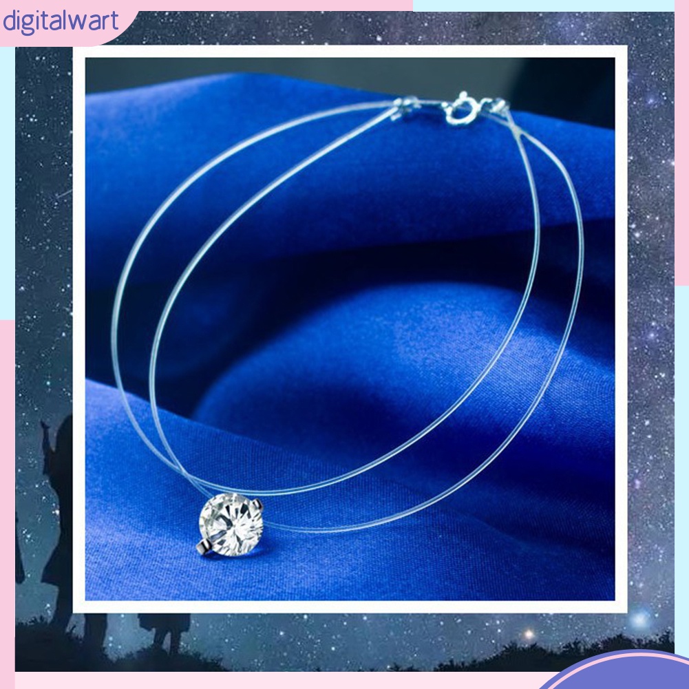 Dây Chuyền Mặt Tròn Đính Đá Thời Trang Cho Nữ